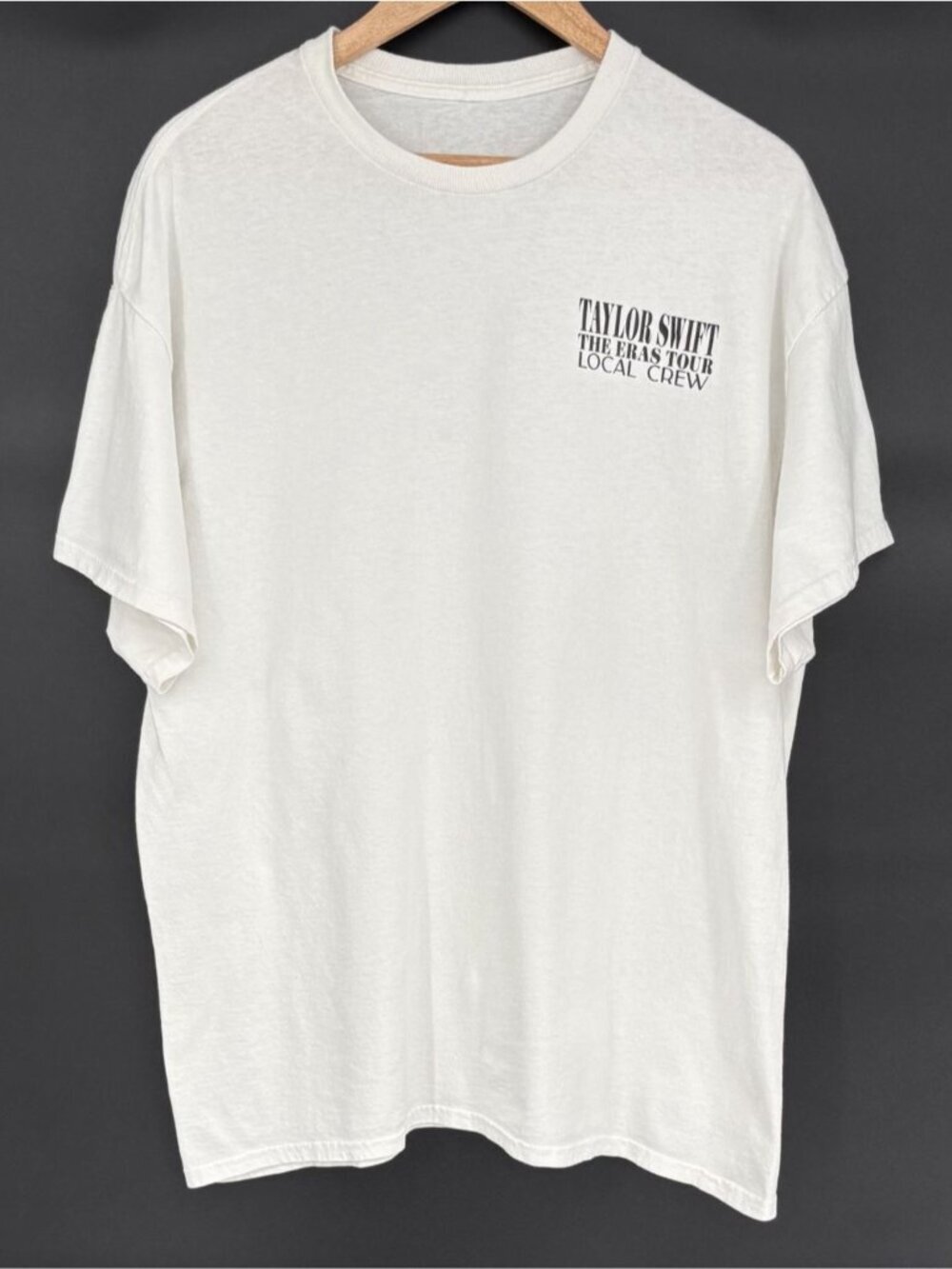 Taylor Swift The Eras Tour Local Crew White T-Shirt Unisex XL Swifty Concert Tee